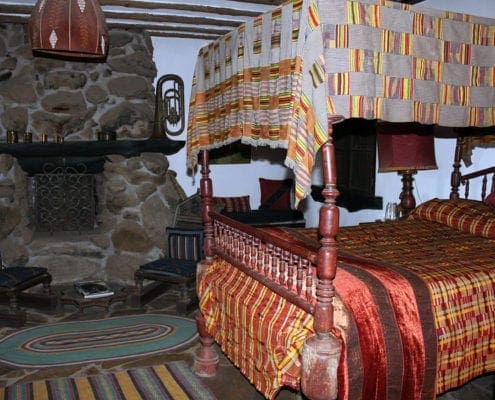 Bed in Moroccan suite