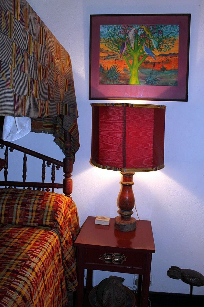 Bed in Moroccan suite